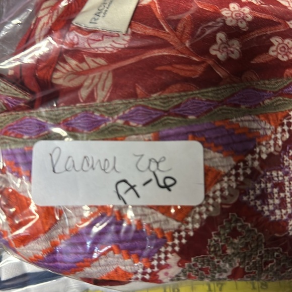 RACHEL ZOE Peasant floral loose fit V neck embroidered cottagecore blouse XL - Picture 12 of 12